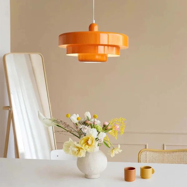 Einzelkopf Bauhaus Eisen Pendelleuchte