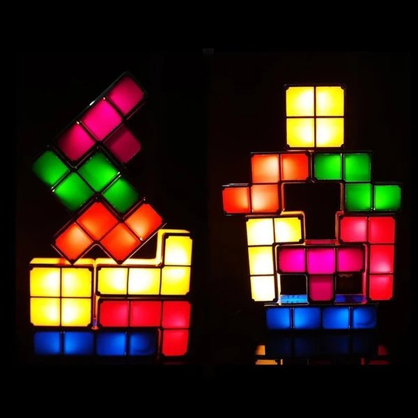 Tetris Stapelbares LED Nachtlicht Hover Image
