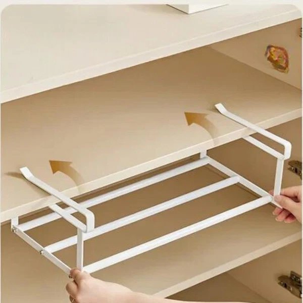 FlexFit Regalverlängerung – Verstellbarer Schuhschrank-Organizer – Platzsparende Aufbewahrungslösung – Werkzeuglose Montage – Passend für 40–65 cm