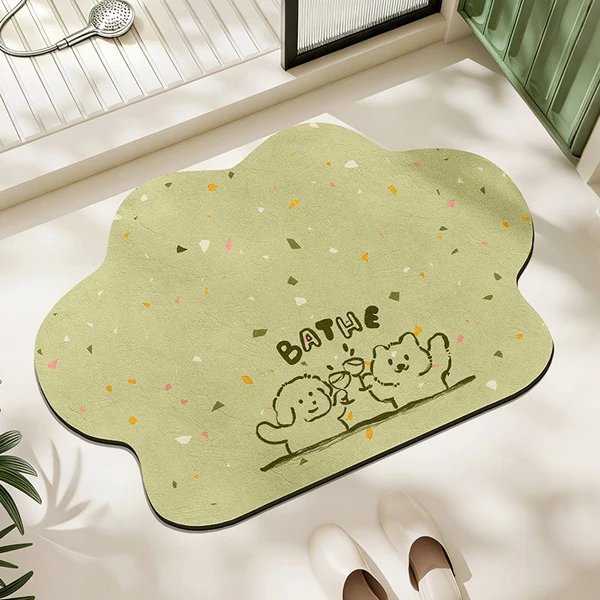 Cartoon-Charakter-Badematte Hover Image