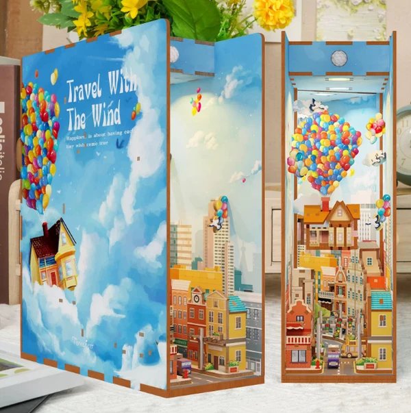 3D-Holz Puzzle DIY-Bücherregal Kit