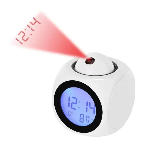 AlarmBeam Projektionsuhr mit Temperaturanzeige und Dual-Alarm – LED-Anzeige