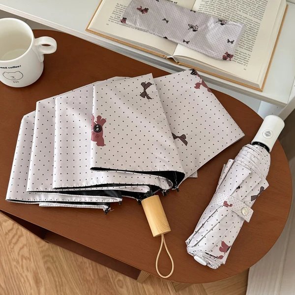 Damen Faltbarer Regenschirm mit verspieltem Design
