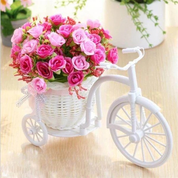 Fahrrad Blumenkorb Vase Dekor