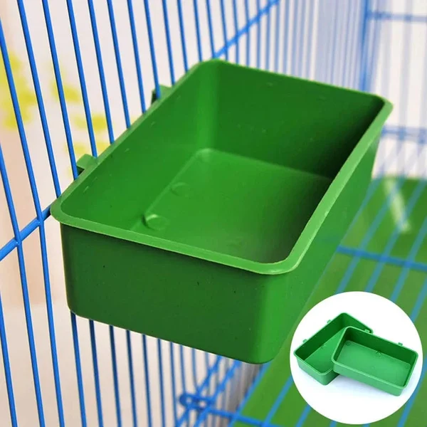 1pc Vogel Wasser Badewanne Haustier Vogel Schüssel Papageien Sittich Vogelbad Käfig Hängend Kleiner Papageien Käfig Haustier Vogel Käfig Zubehör