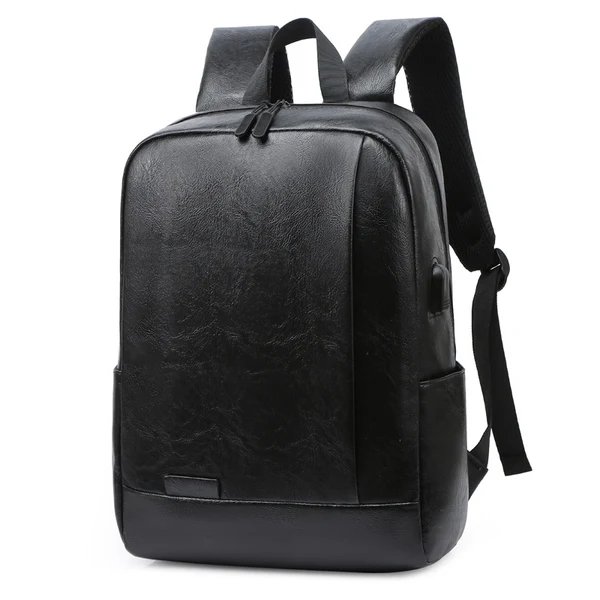 Stylischer Leder-Laptop-Rucksack