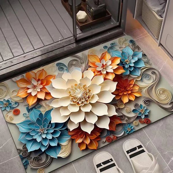 3D-texturiert Blumenmatte Hover Image