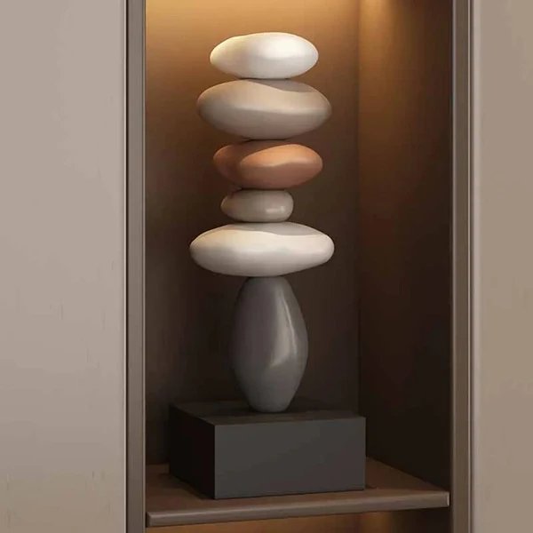 Zen Stein Stapel Ästhetische Wohnkultur Hover Image