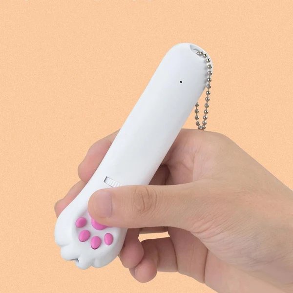 PurrPlay USB wiederaufladbares Katzenlaser-Spielzeug – Interaktive LED-Leuchte mit 4 Mustern