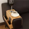 Minimalistischer Bambus-Sofa-Armlehnen-Organizer