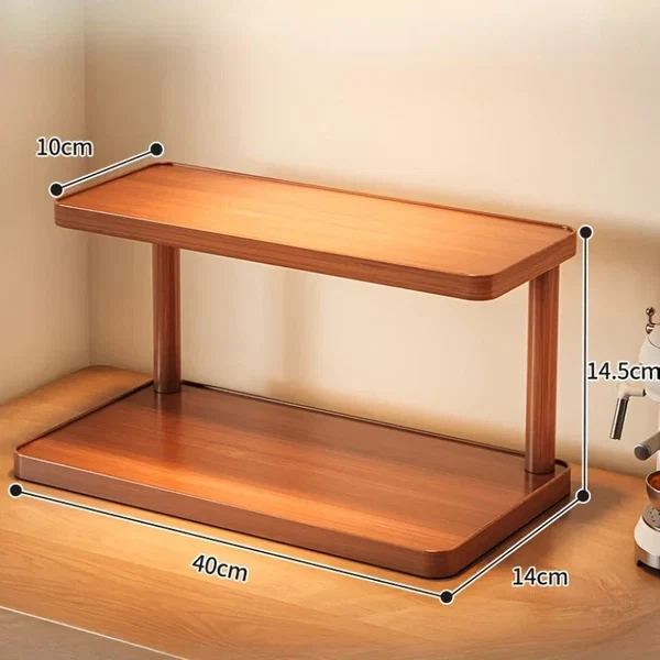BambuCasa 2-stufiges Holzregal