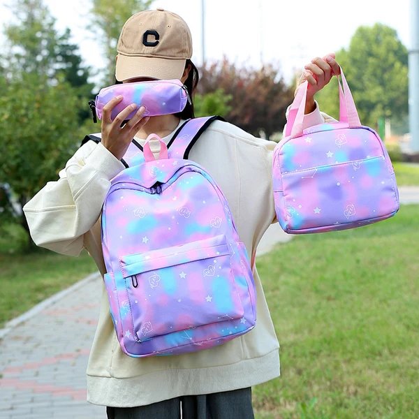 Buntes Mehrteiliges Rucksackset