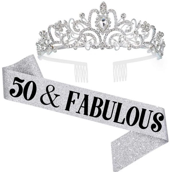 Damen Glamouröse Jubiläumskrone mit elegantem Banner Hover Image