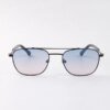 Damen modische Sonnenbrille mit minimalistischem Rahmen und graduierten Gläsern