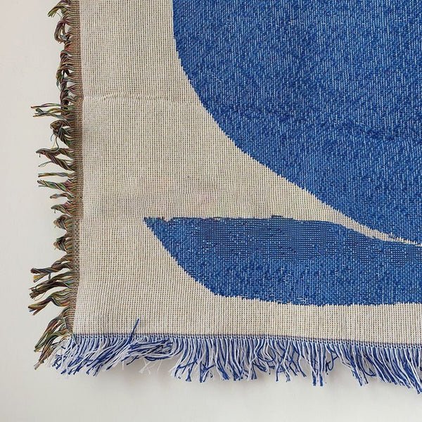 Gestrickte Jacquard-Wurfdecke für gemütliche Wohnkultur