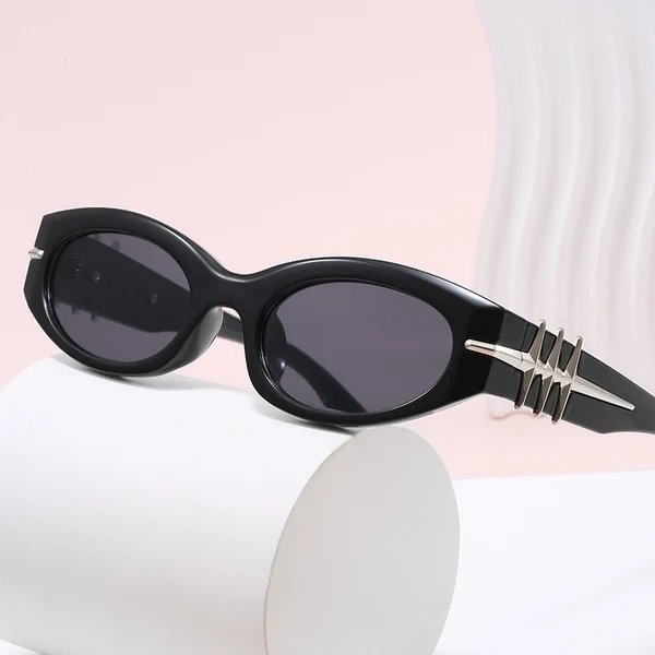 Damen elegante Cat-Eye Sonnenbrille mit modischen Akzenten
