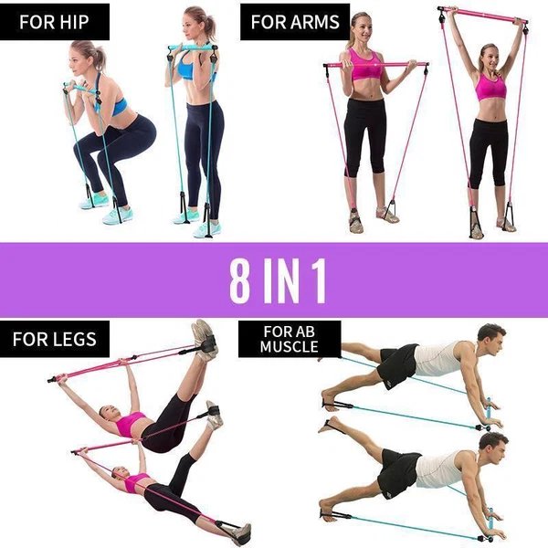 Tragbares Pilates-Bar-Set