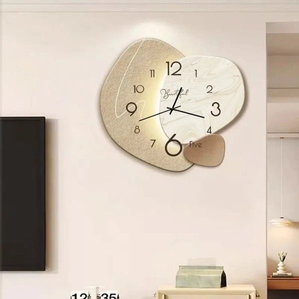 Moderne 30 cm geräuschlose Quarz-Wanduhr aus Metall und Glas