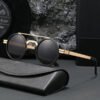 Damen modische runde Sonnenbrille mit minimalistischem Design