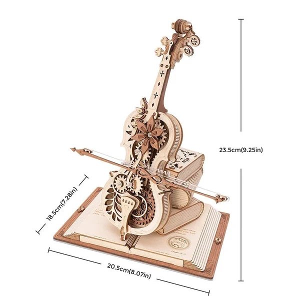 3D Magisches Mechanisches Holz Cello Puzzle