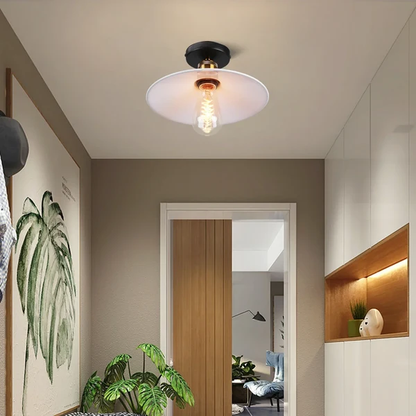 Vintage Deckenleuchte im Industrial Stil, Metall-Lampe für Wohnzimmer oder Schlafzimmer, LED-kompatibel