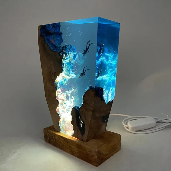Wellen-LED-Lampe aus Harz
