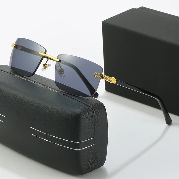 Damen elegante Sonnenbrille mit stilvollem Metallrahmen