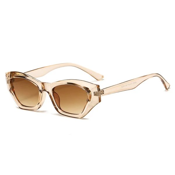 Damen modische quadratische Sonnenbrille mit UV-Schutz und flexiblem Gestell