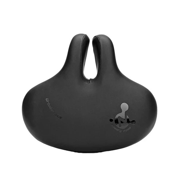 Bike No Nasal Sitz Mountainbike Sattel Bequeme Stoßdämpfung Fahrrad Outdoor Fahrrad Zubehör Sattel( Schwarz)