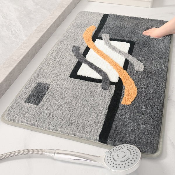 Abstraktes Design Badteppich Hover Image