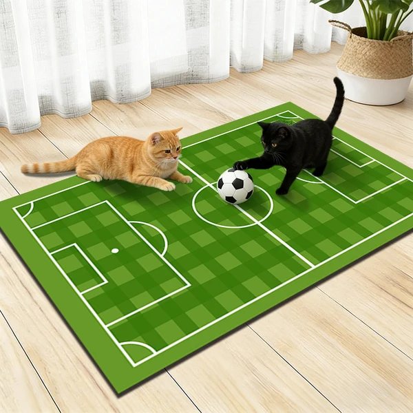 Verspielt Tier Sportfeld Matte Hover Image