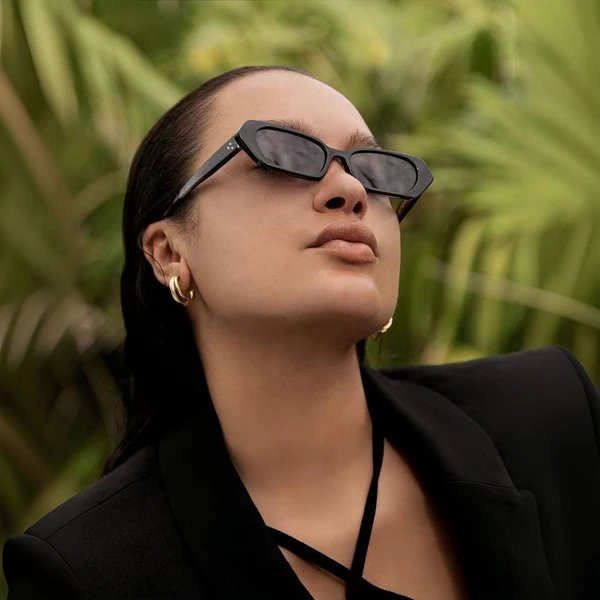 Damen Hexagon Sonnenbrille