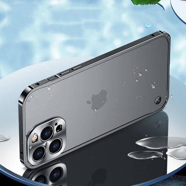 iPhone Aluminium-Hülle | CNC-gefräster Metallrahmen für Schutz | Mehrere Farben