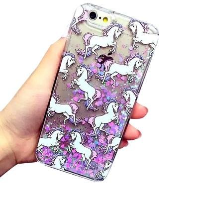 Glitzer Einhorn iPhone Hülle