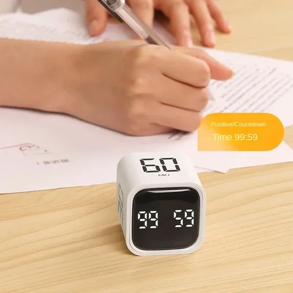 Time Cube SlimTimer – Tragbarer LED Würfel Timer mit Bewegungssensor