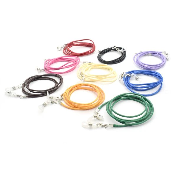 Geflochtener Leder-Brillenhalter