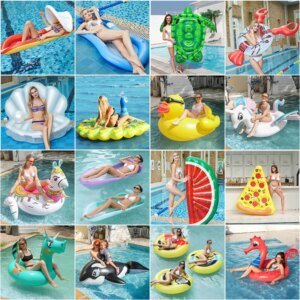 Damen Aufblasbarer Schwimmring mit Wassermelonen-Design