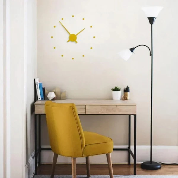 Minimalistische schwarze moderne Wanduhr 40 cm