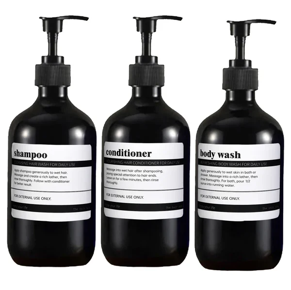AmberLux 3-teilig nachfüllbares Spenderset