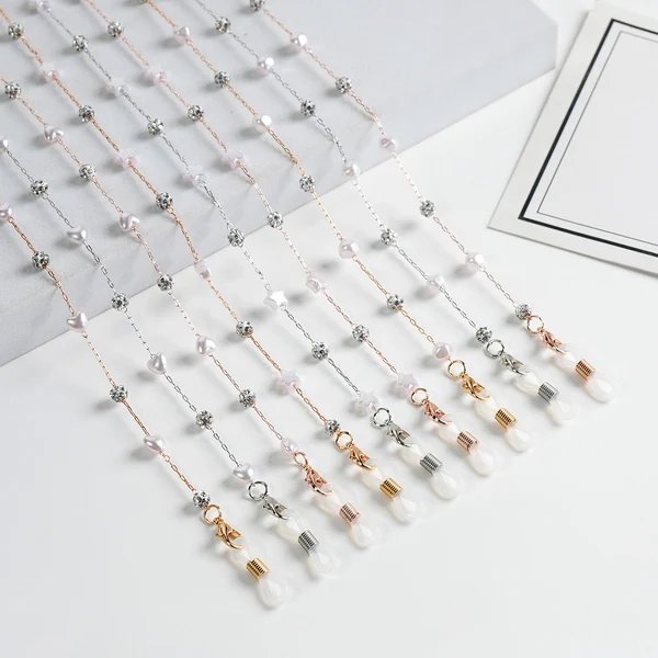 Elegante Perlenbrille Kette