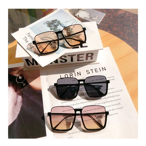 Oversized geometrische Rahmen Sonnenbrille