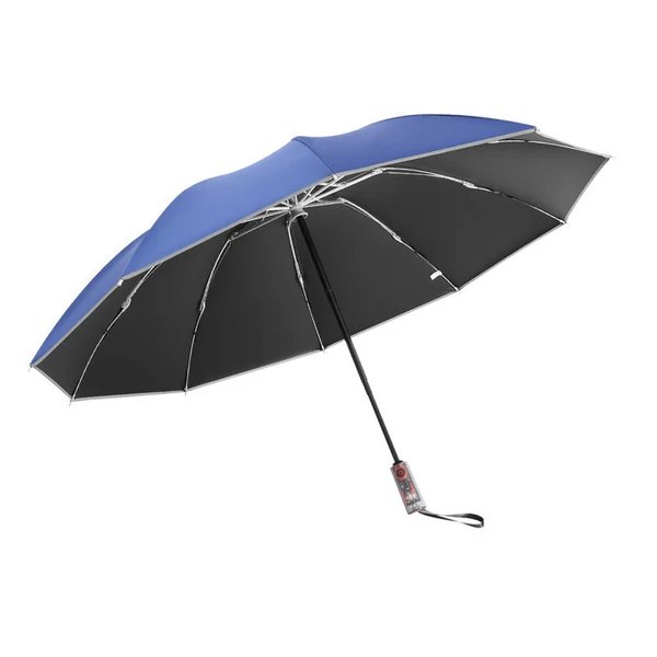 Damen Automatischer Regenschirm mit ergonomischem Design und stilvollem gefächertem Schirmdach