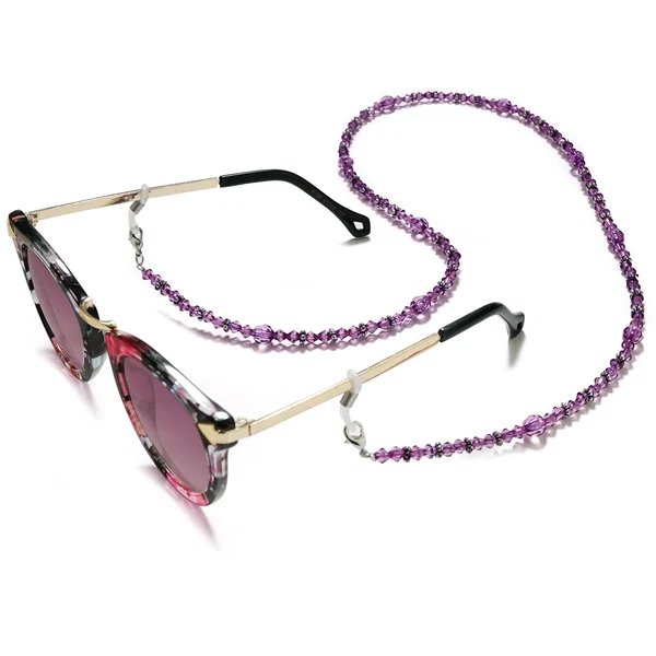 Elegante Kristallperlen Brillenband