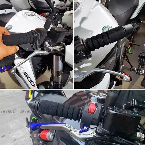 Anti-Rutsch Motorrad Lenker Handgriffe 22mm Hover Image