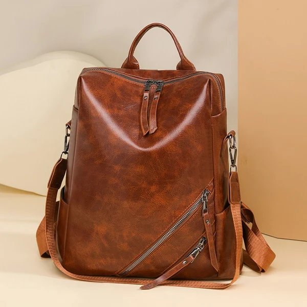 Modischer Multi-Reißverschluss-Rucksack