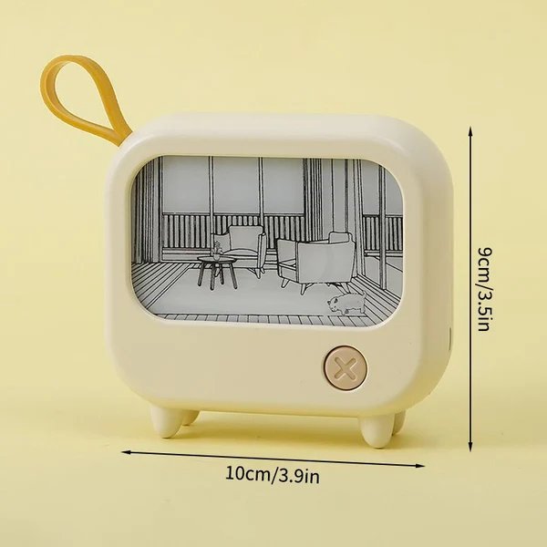 Mini Art TV Malerei Dekor Nachtlampe