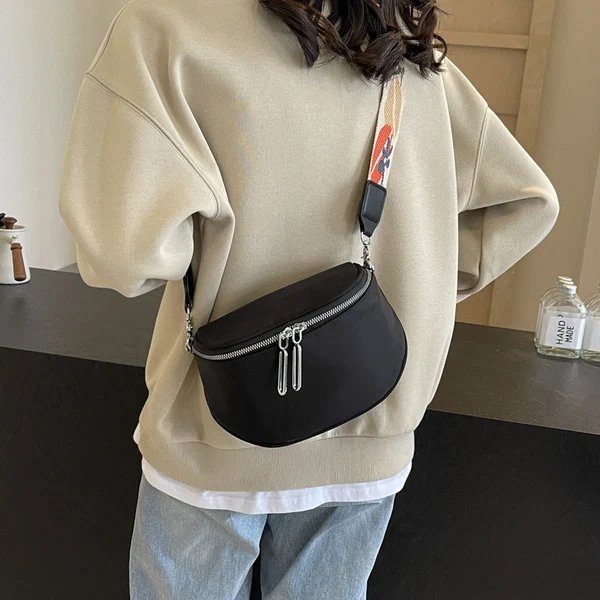 Chic Strukturierte Crossbody-Tasche