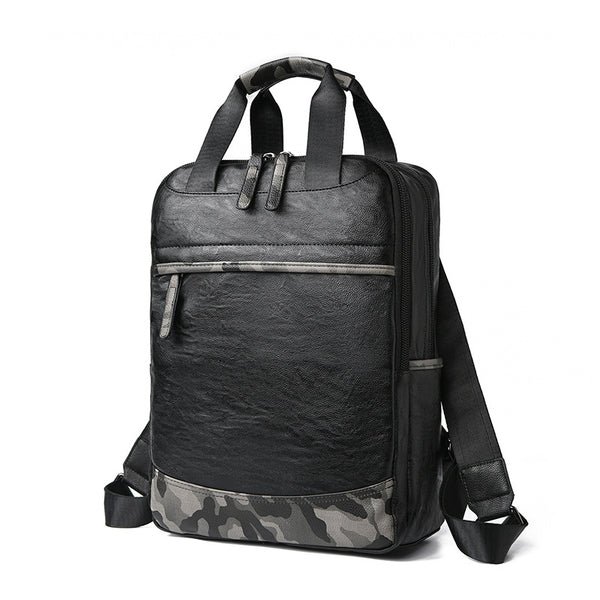Eleganter Leder Laptop Rucksack Hover Image