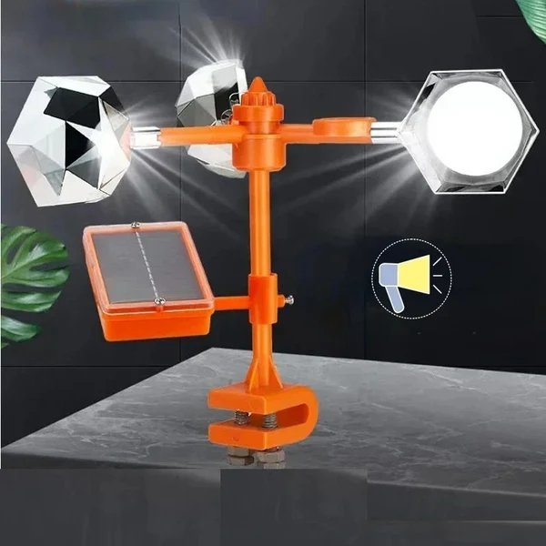 ZonSpin Bird Protector – 360° Reflective Taubenschreck betrieben mit Solarenergie