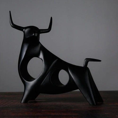 Nordic Style Bull Skulptur Heimdekoration